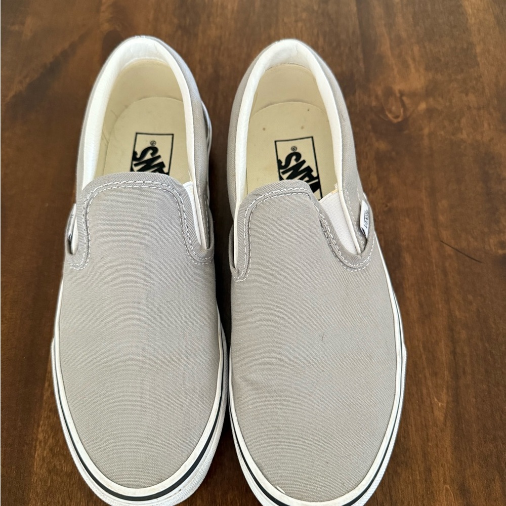 Vans Gray Slip-On Sneakers
